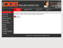 Tablet Screenshot of dgsreklam.com